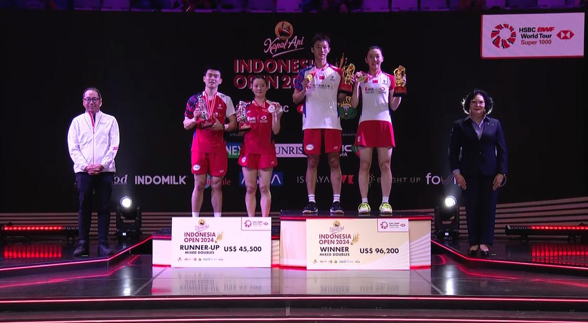 Các nhà vô địch giải KAPAL API Indonesia Open 2024 - cấp độ super 1000