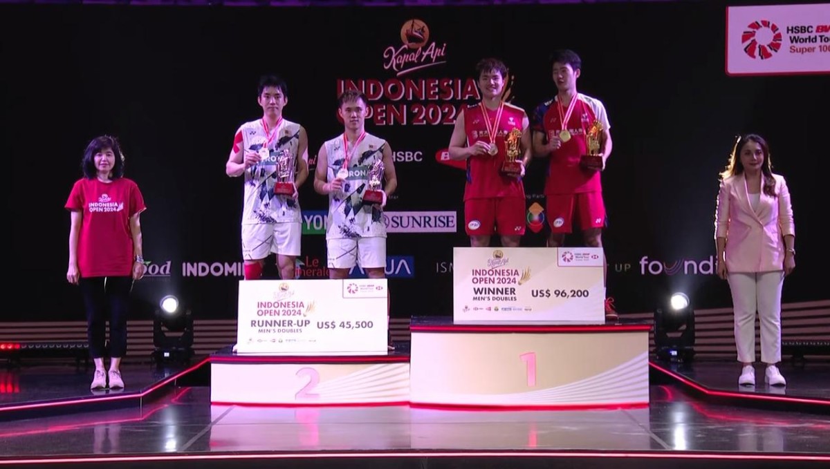 Các nhà vô địch giải KAPAL API Indonesia Open 2024 - cấp độ super 1000