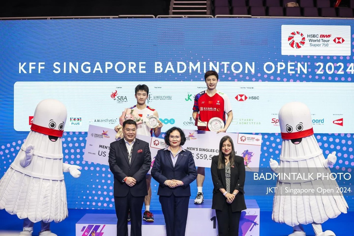 Các nhà vô địch giải KFF Singapore Badminton Open 2024 - cấp độ super 750