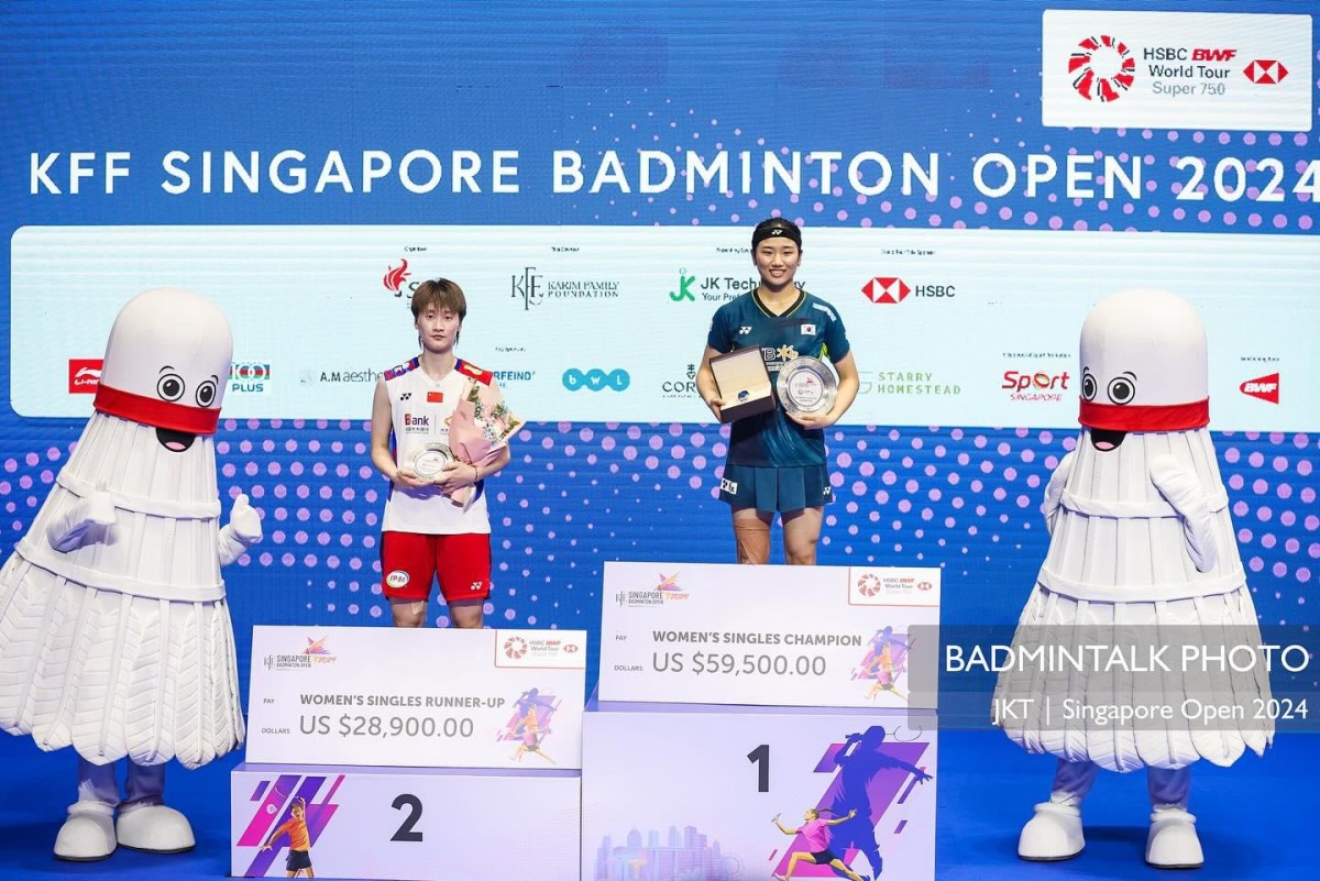 Các nhà vô địch giải KFF Singapore Badminton Open 2024 - cấp độ super 750