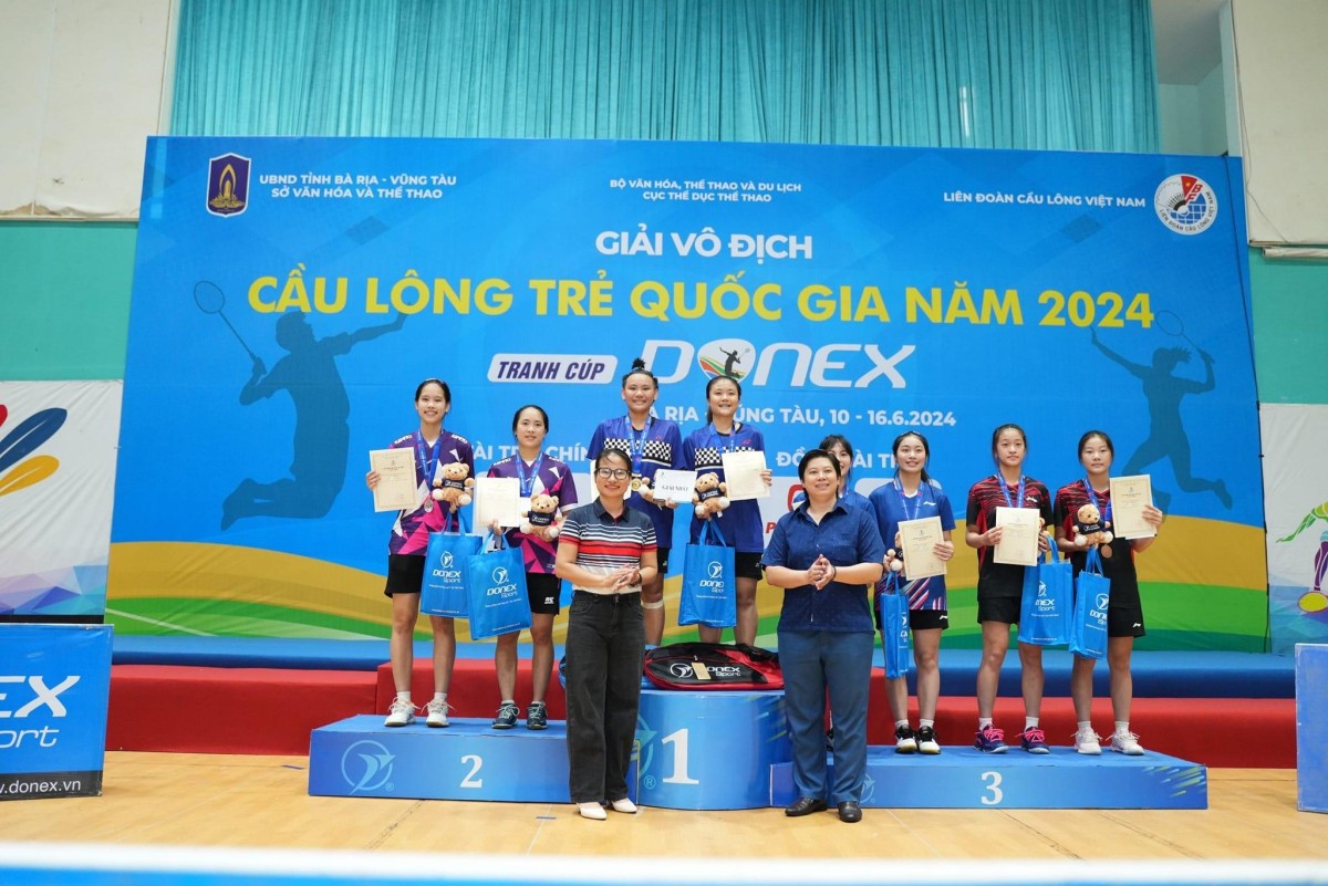 LỄ BẾ MẠC GIẢI VÔ ĐỊCH CẦU LÔNG TRẺ QUỐC GIA NĂM 2024 - TRANH CUP DONEX