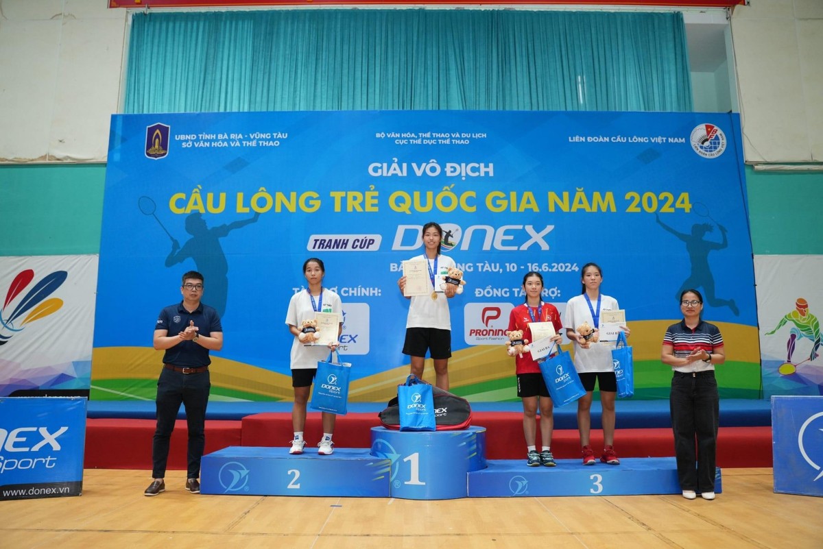 LỄ BẾ MẠC GIẢI VÔ ĐỊCH CẦU LÔNG TRẺ QUỐC GIA NĂM 2024 - TRANH CUP DONEX