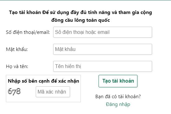 Tài khoản CauLong.info