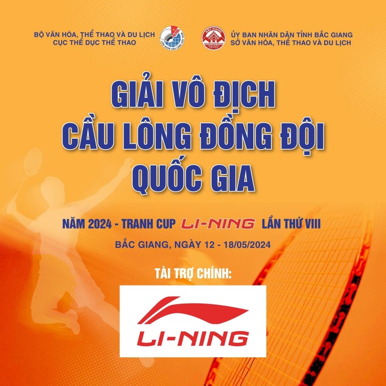 Tay vợt Nguyễn Thùy Linh cùng hơn 100 tay vợt dự giải vô địch cầu lông đồng đội quốc gia 2024 - Tranh cup LI-NING