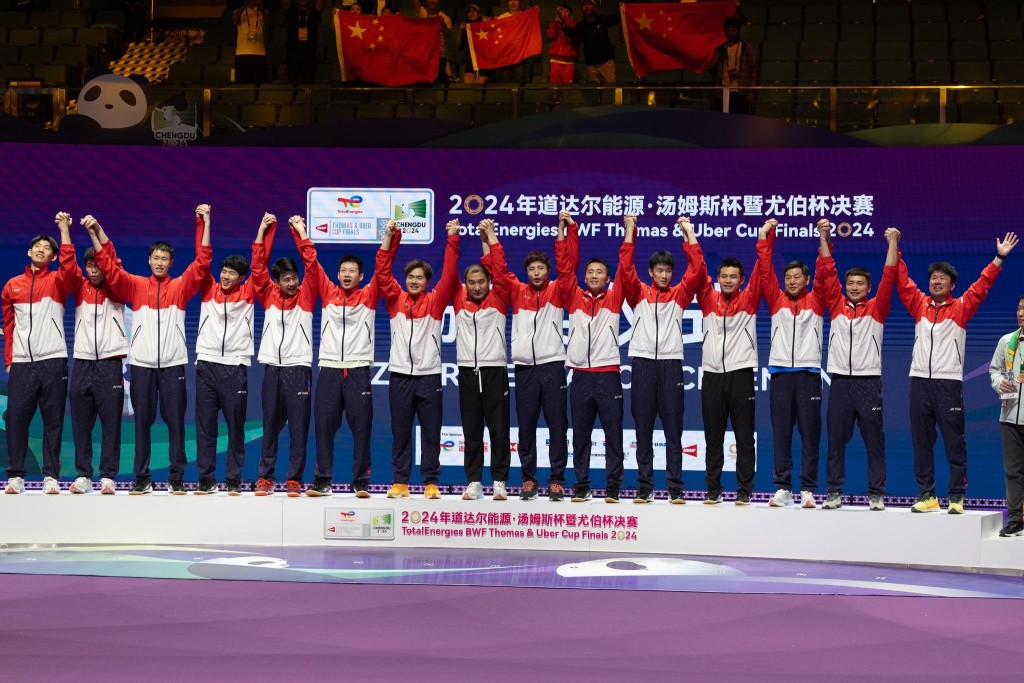 Tuyển cầu lông Trung Quốc thắng lớn khi giành cú đúp vô địch Thomas Cup và Uber Cup 2024